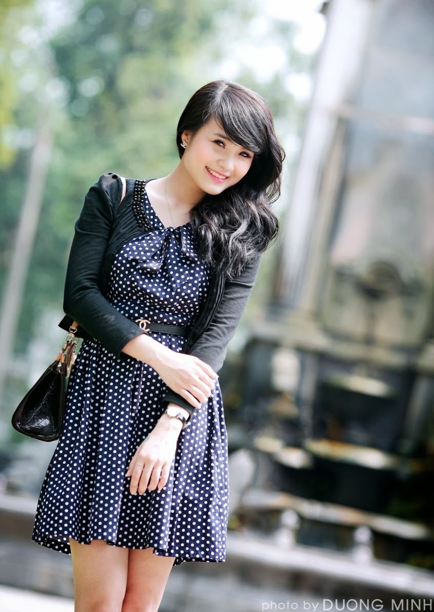 Hotgirl Khánh Chi xinh tươi
