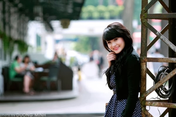 Hotgirl Khánh Chi xinh tươi